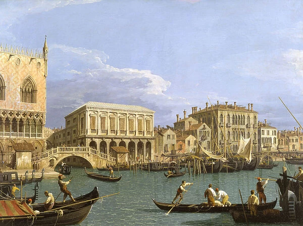 View of the Riva degli Schiavoni, 1735-1739. Artist: Canaletto (1697-1768)