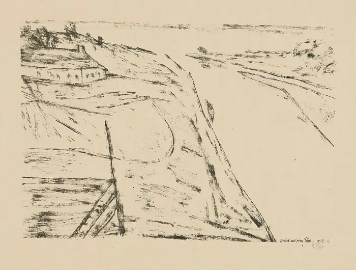 Framed Print : View of a river, 1912. Creator: Klee, Paul (1879-1940) Framed Print : View of a river, 1912. Creator: Klee, Paul (1879-1940)