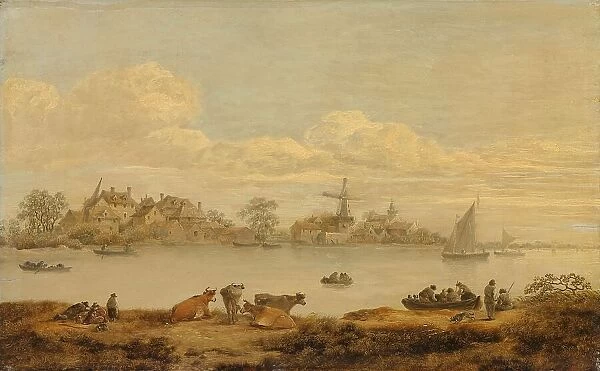 View of a River, c.1635. Creator: Anon