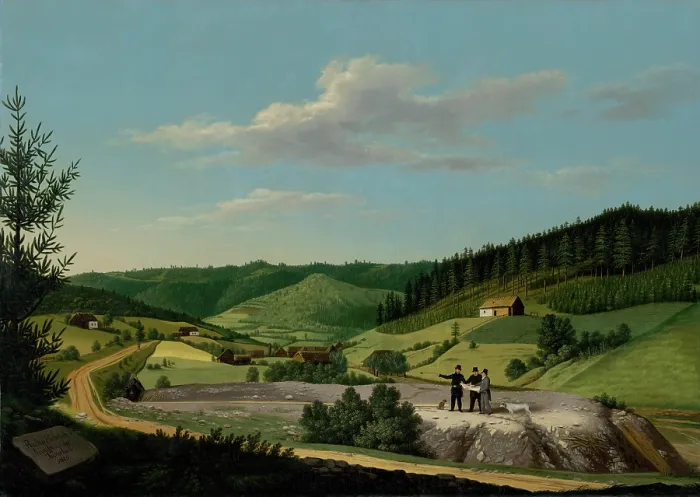 Framed Print : View of the Rochus Tunnel in Rudnany, c1815. Creator: Jozef Czauczik Framed Print : View of the Rochus Tunnel in Rudnany, c1815. Creator: Jozef Czauczik