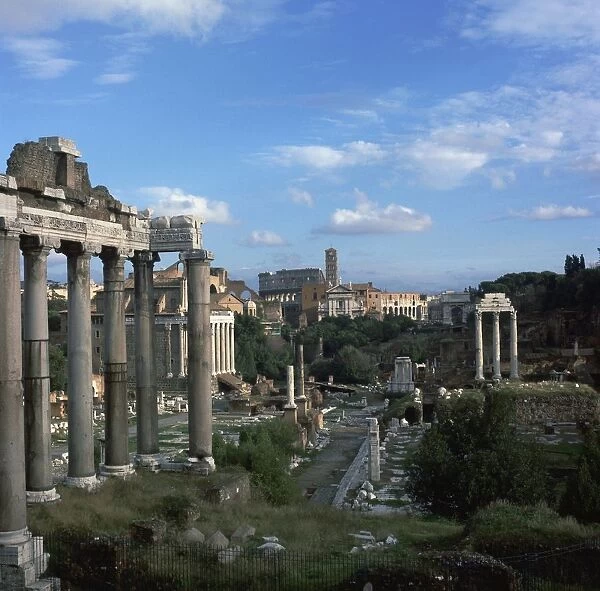 View of the Roman forum, 5th century BC