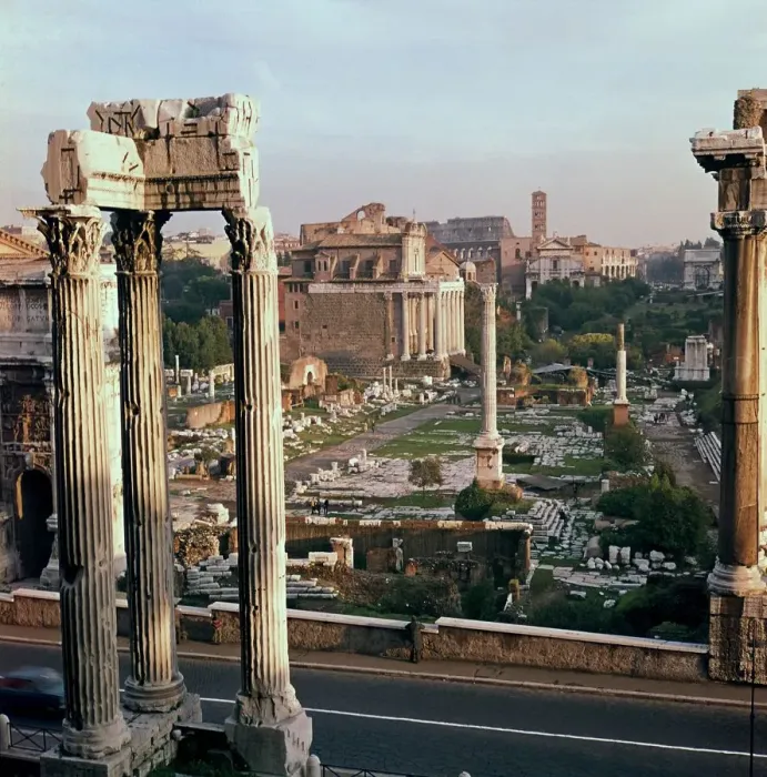 Framed Print : View of the Roman forum from the Capitol Framed Print : View of the Roman forum from the Capitol