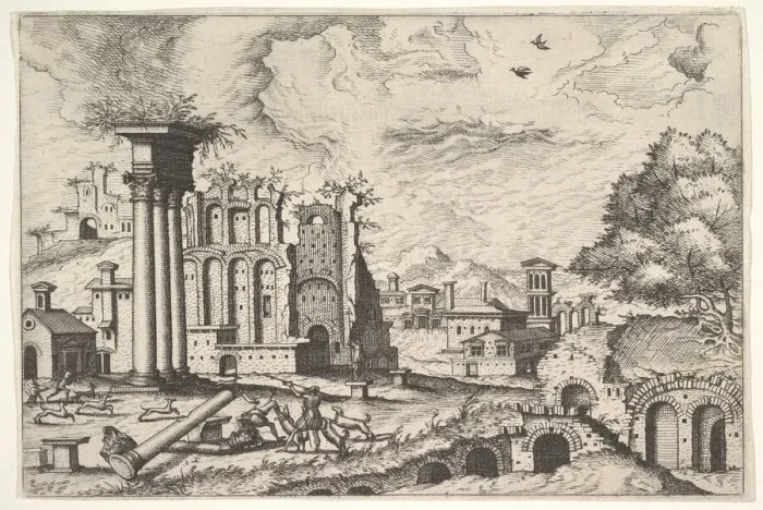 Framed Print : View of the Roman Forum, looking toward the Palatine Hill Framed Print : View of the Roman Forum, looking toward the Palatine Hill