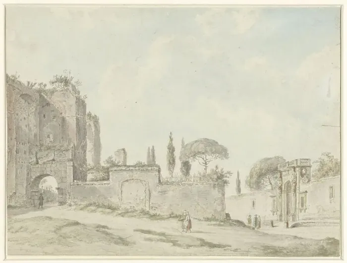 Framed Print : View at Rome, 1779. Creator: Anon Framed Print : View at Rome, 1779. Creator: Anon