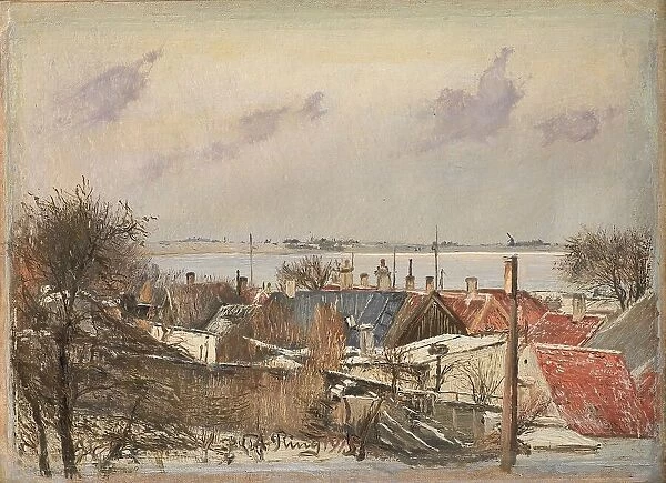 View from Roskilde towards the Fiord, 1915. Creator: Laurits Andersen Ring