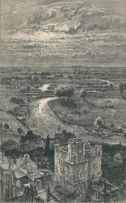 Framed Print : View from the Round Tower, 1895 Framed Print : View from the Round Tower, 1895