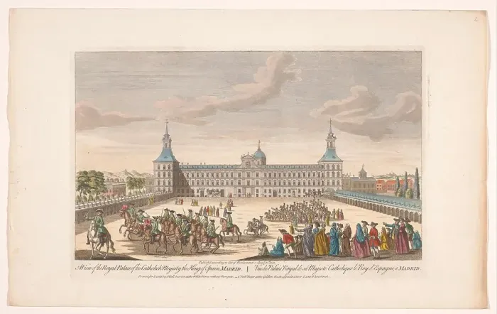 Framed Print : View of the Royal Palace in Madrid, 1752. Creator: Unknown Framed Print : View of the Royal Palace in Madrid, 1752. Creator: Unknown