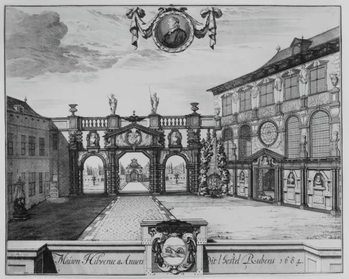 Framed Print : View of the Rubenshuis in Antwerp, 1675-1732. Creator: Jacobus Harrewijn Framed Print : View of the Rubenshuis in Antwerp, 1675-1732. Creator: Jacobus Harrewijn