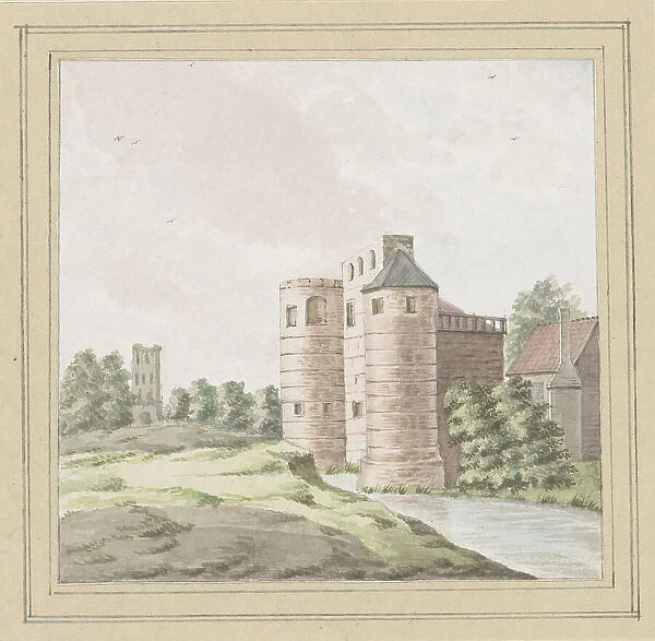 View of the ruins of Slot Zandenburg in Veere, in or after 1754-c. 1800. Creator: Anon