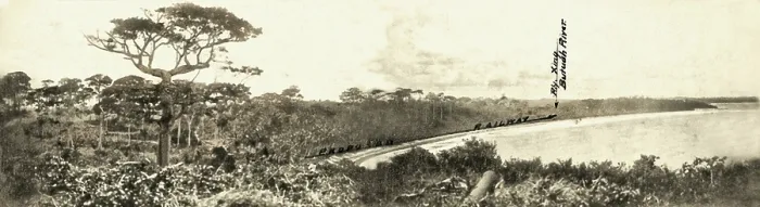 Framed Print : View from Ruins of Takoradi Fort looking Northward over Takoradi small bay and route... 1920. Creator: Unknown Framed Print : View from Ruins of Takoradi Fort looking Northward over Takoradi small bay and route... 1920. Creator: Unknown
