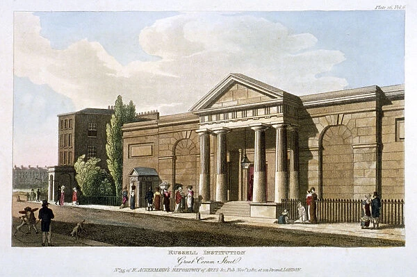 View of the Russell Institution, Great Coram Street, Bloomsbury, London, 1811. Artist