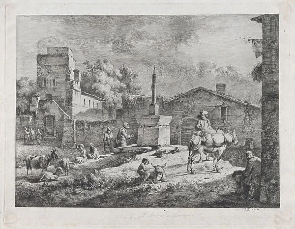 View of Saint-Andeol, 1774. Creator: Jean-Jacques de Boissieu