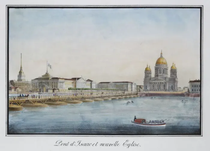Framed Print : View of the Saint Isaacs Bridge in Petersburg, 1824 Framed Print : View of the Saint Isaacs Bridge in Petersburg, 1824