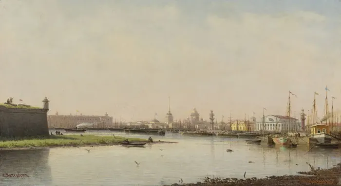 Framed Print : View of Saint Petersburg. Artist: Vereshchagin, Pyotr Petrovich (1836-1886) Framed Print : View of Saint Petersburg. Artist: Vereshchagin, Pyotr Petrovich (1836-1886)