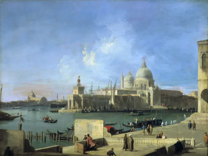 Framed Print : View of the Salute from the Entrance of the Grand Canal, Venice, c1727-1728. Artist: Canaletto Framed Print : View of the Salute from the Entrance of the Grand Canal, Venice, c1727-1728. Artist: Canaletto