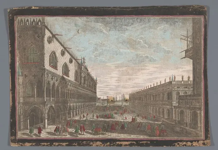 Framed Print : View of the San Marco square in Venice, 1700-1799. Creator: Anon Framed Print : View of the San Marco square in Venice, 1700-1799. Creator: Anon
