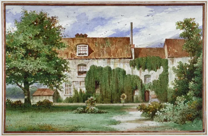 Framed Print : View of Sandford Manor House, Waterford Road, Chelsea, 1869 Framed Print : View of Sandford Manor House, Waterford Road, Chelsea, 1869