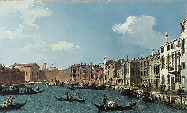 View of the Santa Chiara canal, in Venice, c1730. Creator: Canaletto