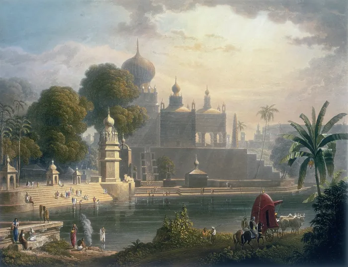 Framed Print : View of Sassoor in the Deccan, c1826-c1830. Creator: Richard Gilson Reeve Framed Print : View of Sassoor in the Deccan, c1826-c1830. Creator: Richard Gilson Reeve