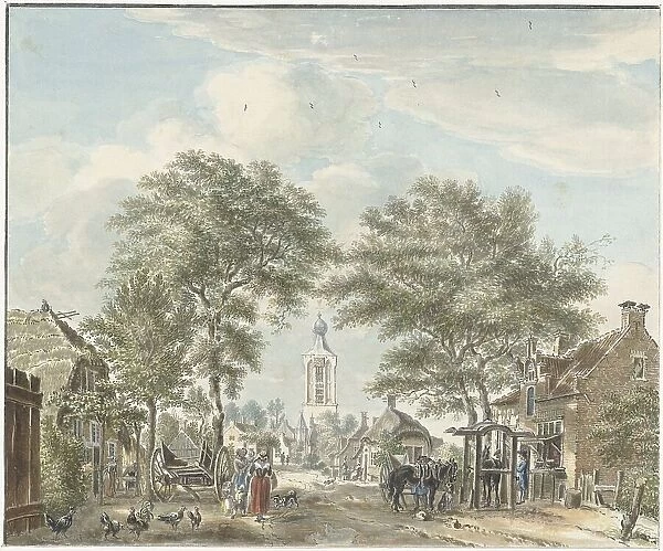 View of Scherpenzeel, 1713-1780. Creator: Jan de Beyer