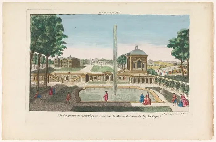 Framed Print : View of the Schloss Moritzburg, 1745-1775. Creator: Unknown Framed Print : View of the Schloss Moritzburg, 1745-1775. Creator: Unknown