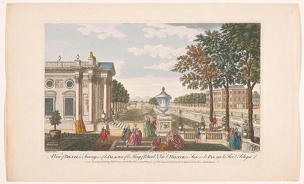 View of the Schloss Pillnitz, 1752. Creator: Stevens