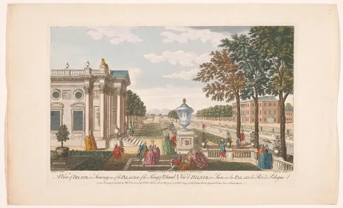 Framed Print : View of the Schloss Pillnitz, 1752. Creator: Stevens Framed Print : View of the Schloss Pillnitz, 1752. Creator: Stevens