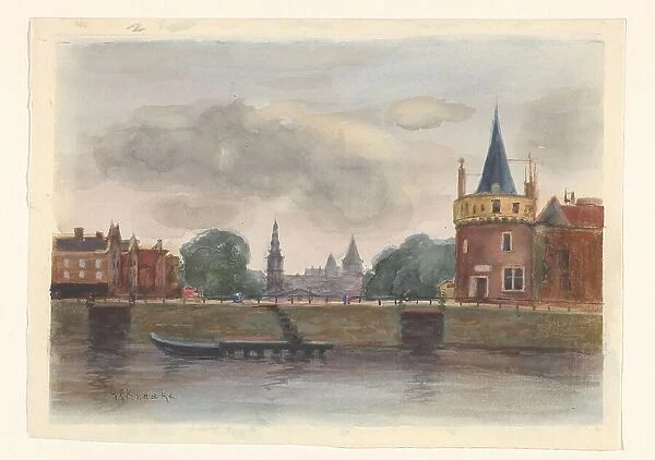View of the Schreierstoren in Amsterdam, 1873-1938. Creator: Herman Eduard Knaake
