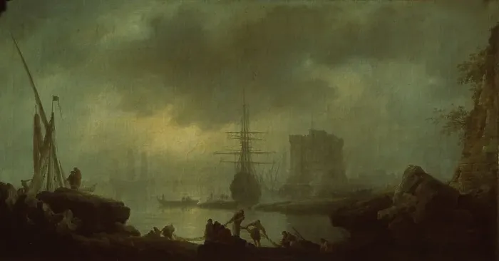 Framed Print : View of the Sea. Mist. Artist: Vernet, Claude Joseph (1714-1789) Framed Print : View of the Sea. Mist. Artist: Vernet, Claude Joseph (1714-1789)