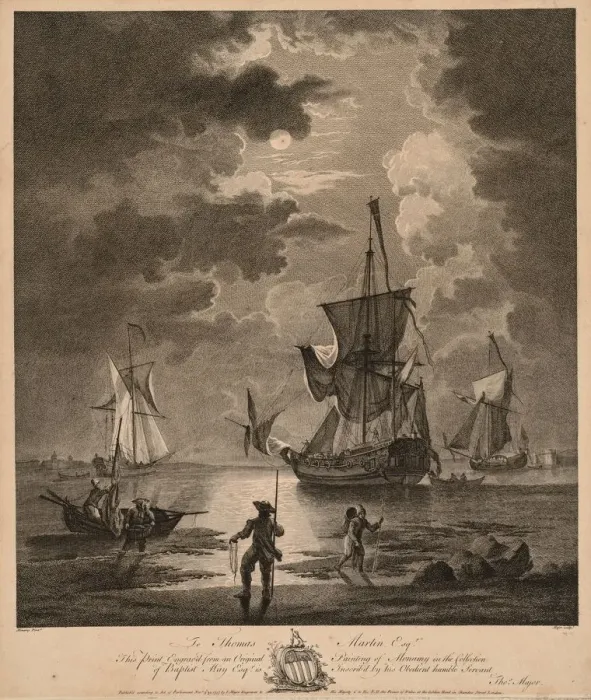 Framed Print : A View of the Sea by Moonlight. Creator: Thomas Major (British, 1714-1799) Framed Print : A View of the Sea by Moonlight. Creator: Thomas Major (British, 1714-1799)
