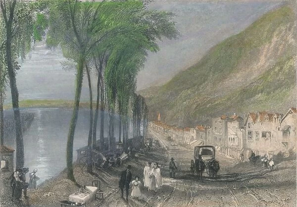 View on the Seine, between Mantes and Vernon, 1837. Artist: Edward Paxman Brandard