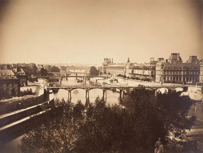 Framed Print : [View of the Seine, Paris], 1857. Creator: Gustave Le Gray