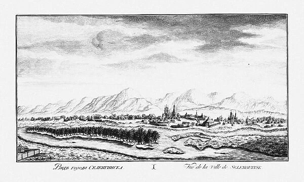 View of Selenginsk, ca 1735. Artist: Lursenius, Johann Wilhelm (1704-1771)