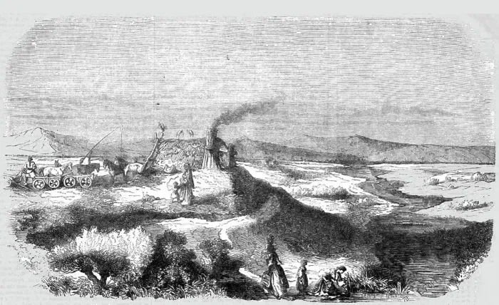 Framed Print : View of the Sereth, 1854. Creator: Unknown Framed Print : View of the Sereth, 1854. Creator: Unknown