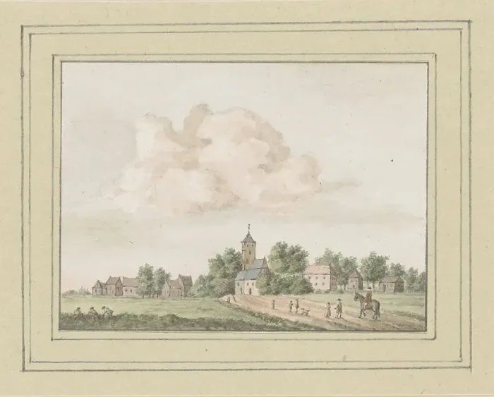 Framed Print : View of Serooskerke in Zeeland, in or after 1754-c. 1800. Creator: Anon Framed Print : View of Serooskerke in Zeeland, in or after 1754-c. 1800. Creator: Anon