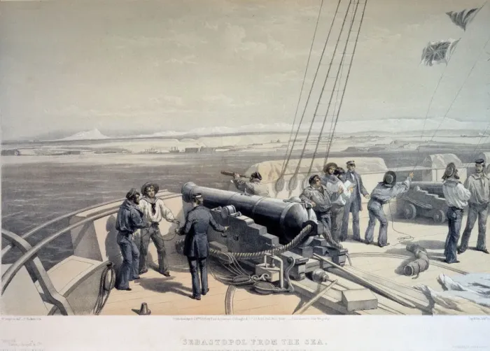 Framed Print : View of Sevastopol from the sea, 1855 Framed Print : View of Sevastopol from the sea, 1855