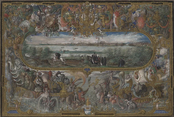 View of Seville, 1573. Artist: Hoefnagel, Georg (1542-1601)