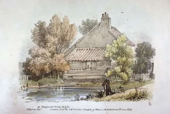 Framed Print : View at Shepherds Bush, Hammersmith, London, 1831 Framed Print : View at Shepherds Bush, Hammersmith, London, 1831