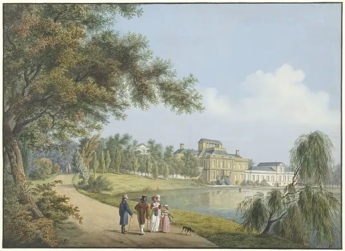 Framed Print : View of the Soestdijk Palace, 1784-1828. Creator: Cornelis de Kruyff Framed Print : View of the Soestdijk Palace, 1784-1828. Creator: Cornelis de Kruyff