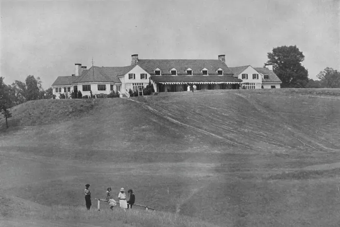Framed Print : View of south front of clubhouse from the course, Oakland Golf Club, Bayside, New York, 1923 Framed Print : View of south front of clubhouse from the course, Oakland Golf Club, Bayside, New York, 1923