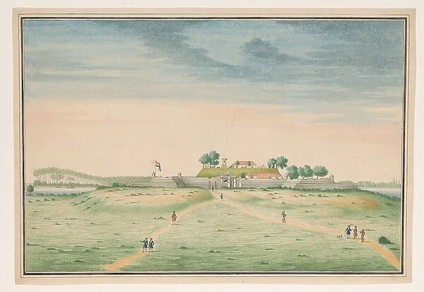 View of the south side of the fort in Kalutara, c.1750. Creator: Anon