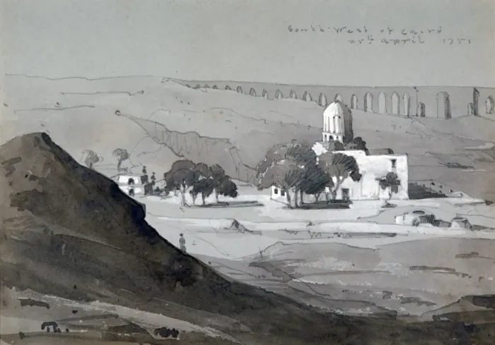 Framed Print : View South West of Cairo, 1851. Artist: William Clerihew Framed Print : View South West of Cairo, 1851. Artist: William Clerihew