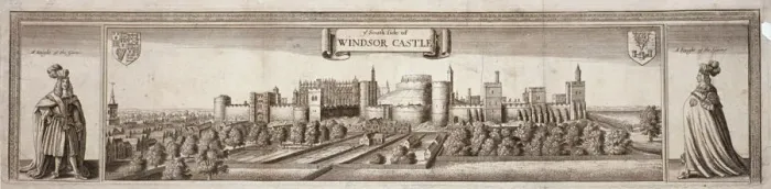 Framed Print : View of the south side of Windsor Castle, Berkshire, c1660. Artist: Wenceslaus Hollar Framed Print : View of the south side of Windsor Castle, Berkshire, c1660. Artist: Wenceslaus Hollar