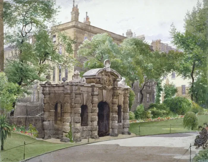 Framed Print : View of the south front of York Watergate, Buckingham Street, Westminster, London, 1887 Framed Print : View of the south front of York Watergate, Buckingham Street, Westminster, London, 1887