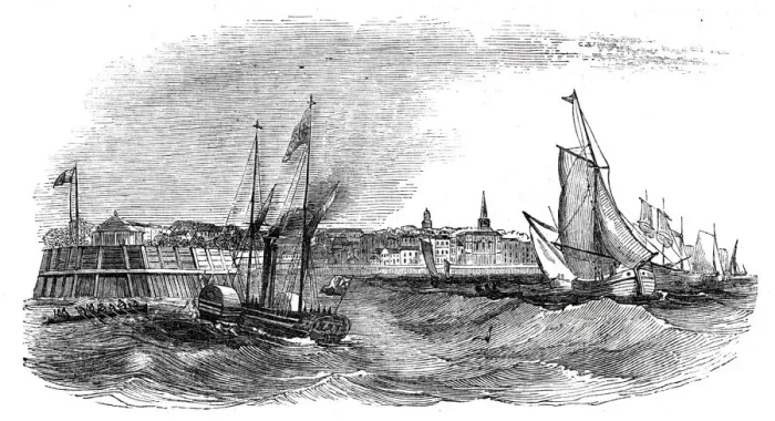 Framed Print : View of Southampton, 1844. Creator: Unknown Framed Print : View of Southampton, 1844. Creator: Unknown