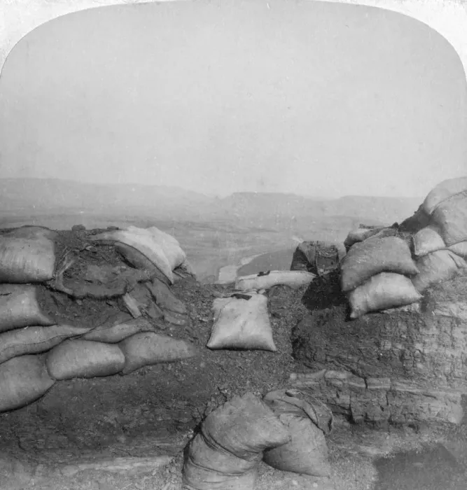 Framed Print : View from Spion Kop, South Africa, 2nd Boer War, 1901. Artist: Underwood & Underwood Framed Print : View from Spion Kop, South Africa, 2nd Boer War, 1901. Artist: Underwood & Underwood