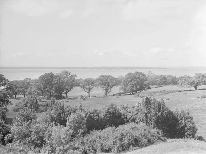 Framed Print : View of Spring Hill, Cowes, Isle of Wight, c1930. Creator: Kirk & Sons of Cowes Framed Print : View of Spring Hill, Cowes, Isle of Wight, c1930. Creator: Kirk & Sons of Cowes