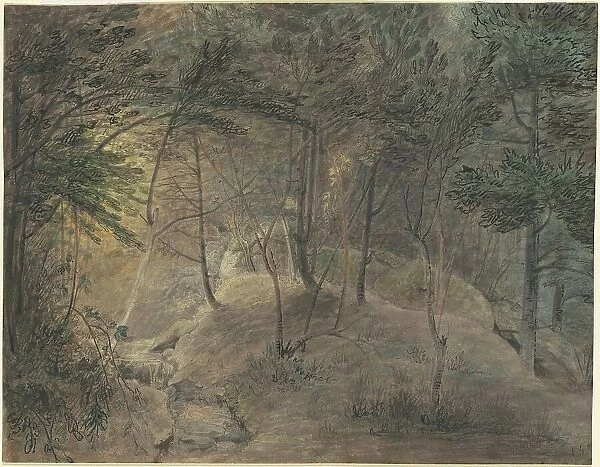 View from the Springhouse at Echo, c. 1808. Creator: William Russell Birch