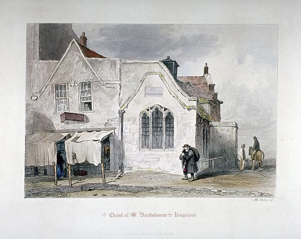 View of St Bartholomews Chapel, Kingsland Road, Hackney, London, 1851