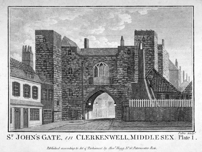 Framed Print : View of St Johns Gate, Clerkenwell, London, c1790. Artist: John Peltro Framed Print : View of St Johns Gate, Clerkenwell, London, c1790. Artist: John Peltro